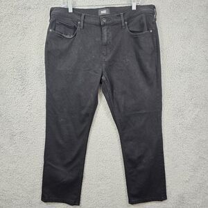 Paige Men's Federal Slim Straight Black Denim Jeans Size 36 x 25